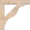 Ekena Millwork Funston Block Smooth Bracket w/ Offset Brace, Douglas Fir, 5 1/2"W x 26"D x 26"H BKT0604X26X26FST05SDF - alternate 3